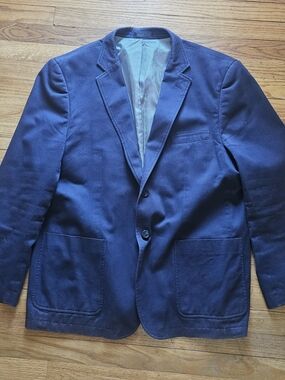 Men's Southern Pines Navy Cotton Blend Chino Summer Blazer